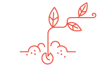 Ilustração de uma pequena árvore crescendo